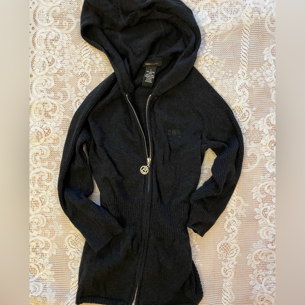 BCBG Charcoal Zip-Up